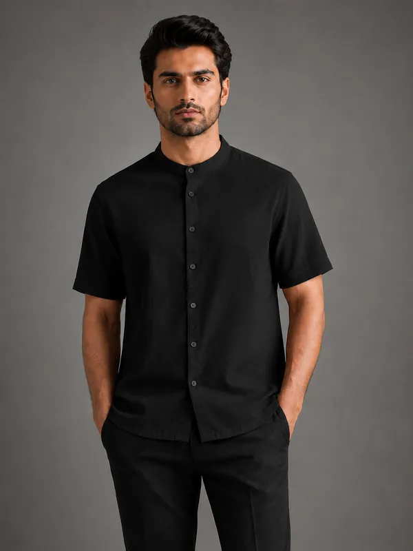 Black_Mandarin_Collar_Shirt_for_Men