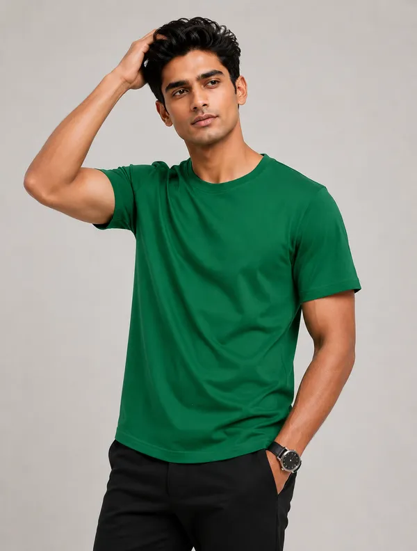 Green_Regular_Fit_T-Shirt