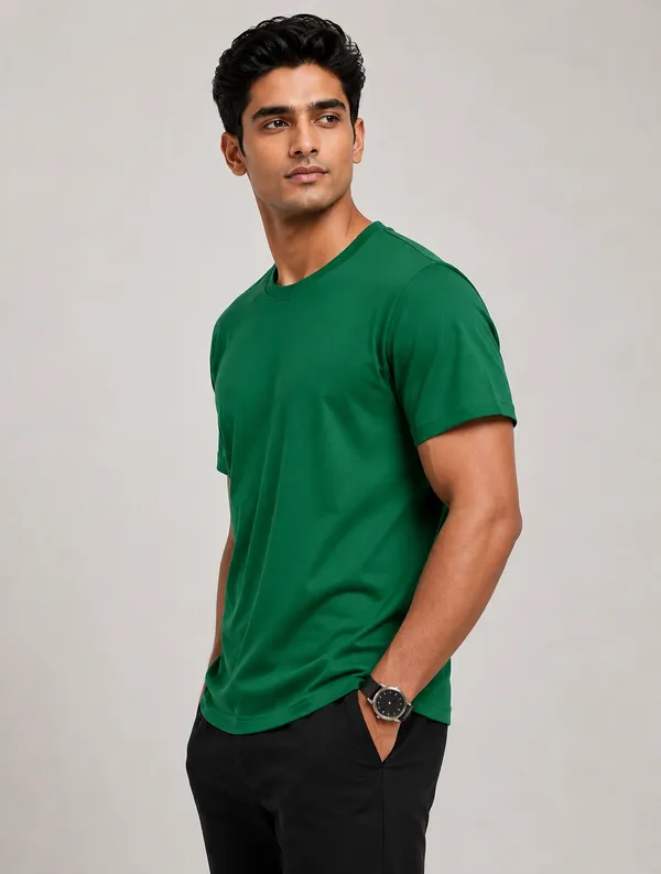Green_Regular_Fit_T-Shirt