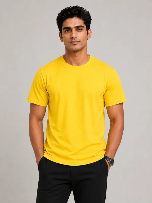 Yellow_Regular_Fit_T-Shirt