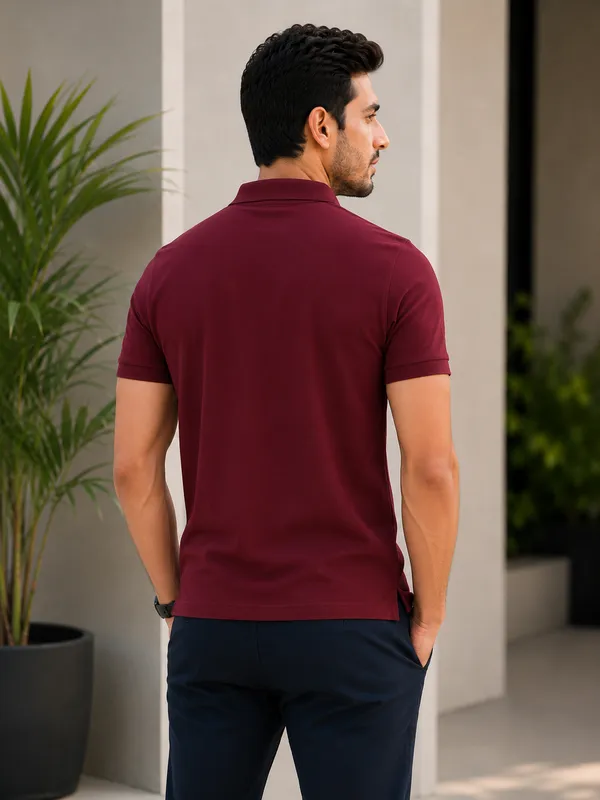 Onfleeks_Elite_Maroon_Polo_T-shirt