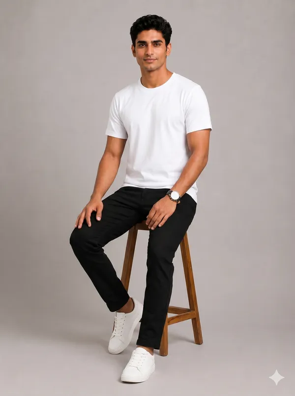 White_Blue_Regular_Fit_T-Shirt
