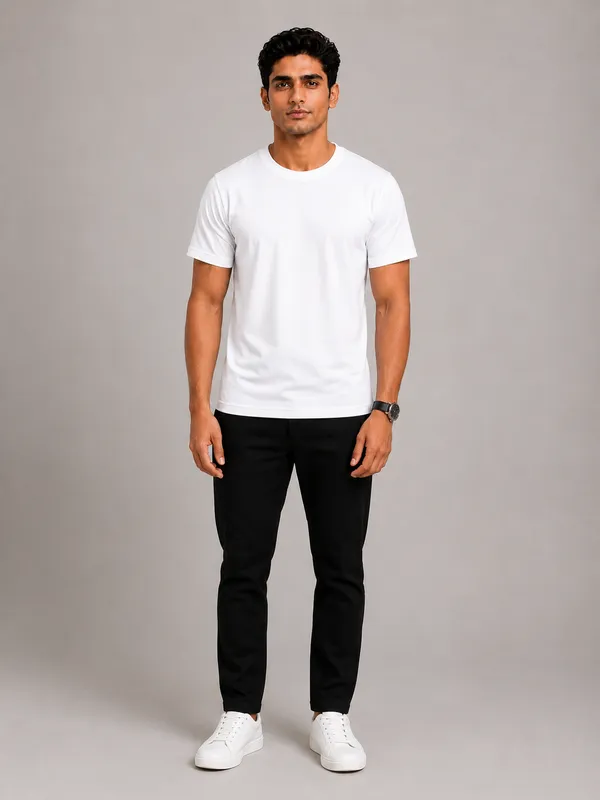 White_Blue_Regular_Fit_T-Shirt