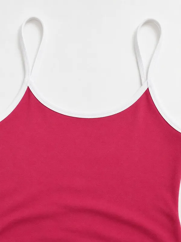 Women's_Pink_Contrast_Trim_Camisole_Top