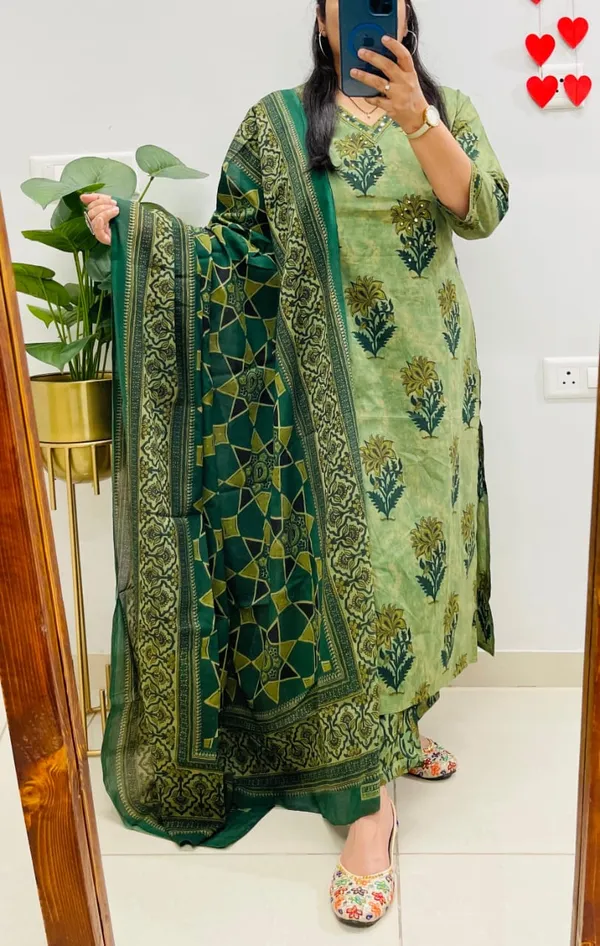 Green_Floral_Print_Ethnic_Salwar_Suit_Set_With_Dupatta
