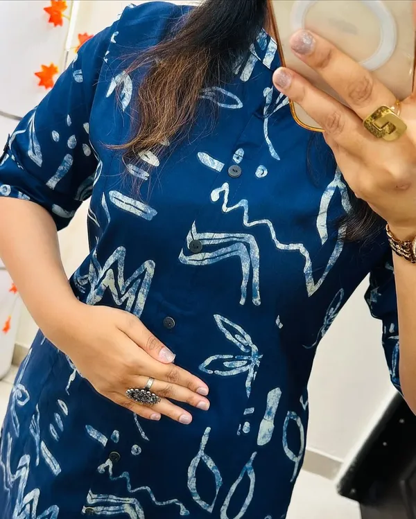 Blue_Abstract_Print_Kurta_With_Palazzo_Set_For_Women