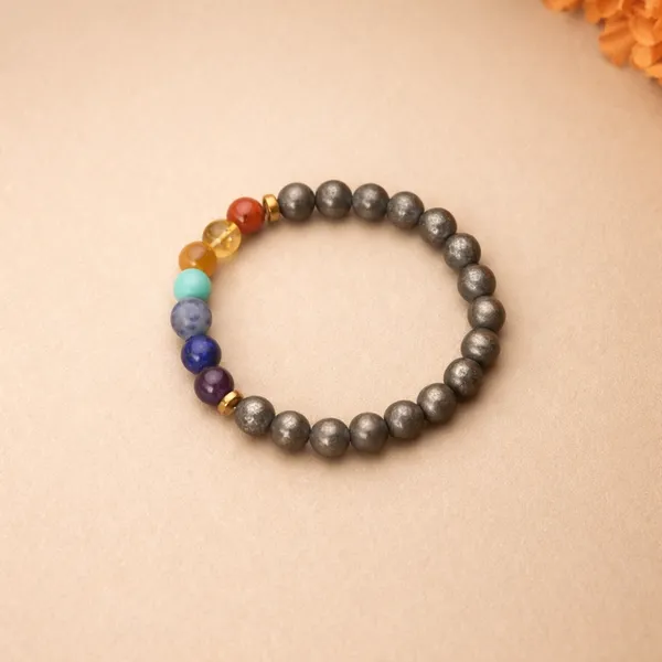 Pyrite_x_Seven_Chakra_Band