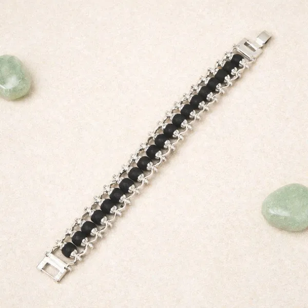 Divine_Silver_Plated_Unisex_Karungli_Bracelet