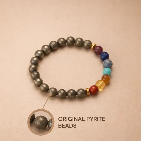 Pyrite_x_Seven_Chakra_Band