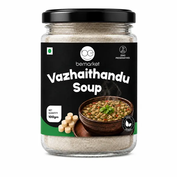 Bemarket_Hibiscus_Soup_Mix_And_Vazhaithandu_Herbal_Soup_Mix_Pack_Of_2