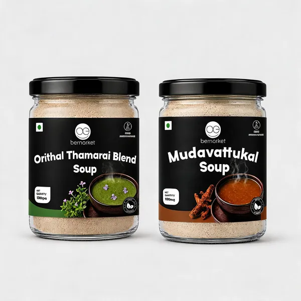 Bemarket_Orithal_Thamarai_Blend_Soup_Mix_And_Mudavattukal_Herbal_Soup_Mix_Pack_of_2