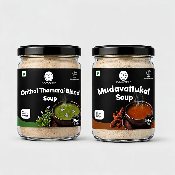 Bemarket_Orithal_Thamarai_Blend_Soup_Mix_And_Mudavattukal_Herbal_Soup_Mix_Pack_of_2
