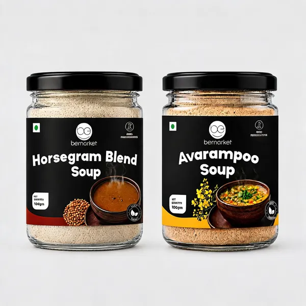Bemarket_Horsegram_Blend_Soup_Mix_And_Avarampoo_Soup_Mix_Pack_of_2