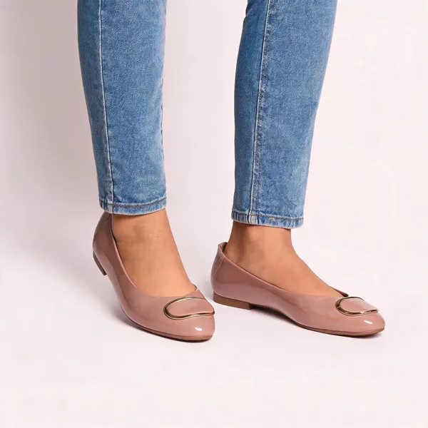 Pink_Synthetic_Closed-Toe_Metallic_Trim_Flat_Shoes_For_Women