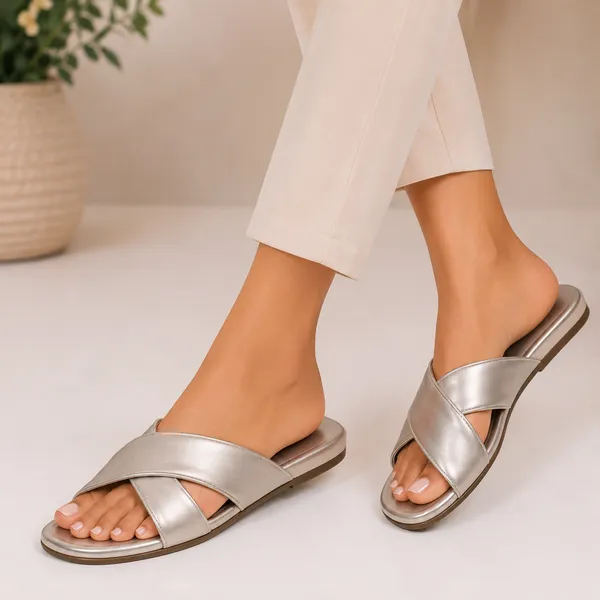 Silver_Synthetic_Cross_Strap_Flat_Sandals_For_Women
