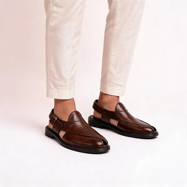 Brown_Synthetic_Traditional_Slip-On_Peshawari_Sandals_For_Men