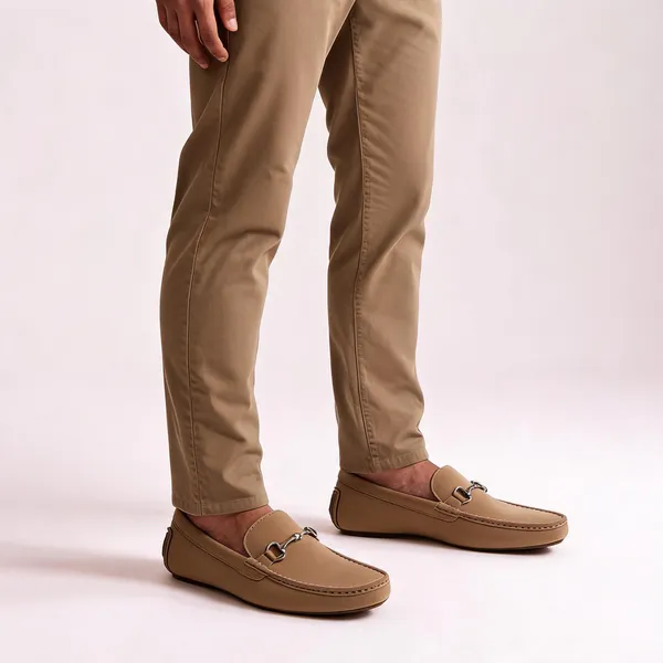 Beige_Suede_Horsebit_Slip-On_Loafers_For_Men