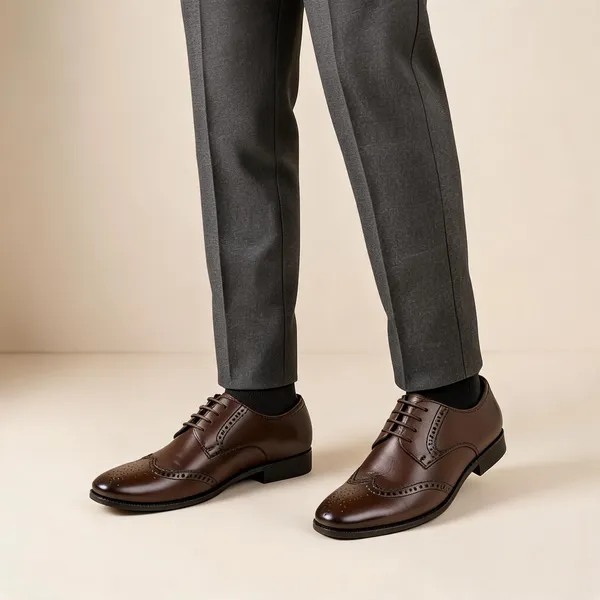 Brown_Synthetic_Wingtip_Brogue_Lace-Up_Derby_Shoes_For_Men