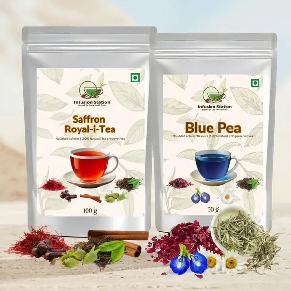 Radiance_Ritual_Duo_|_Blue_Pea_Tea_&_Saffron_Royal-i-Tea_|_100_Gm_Each