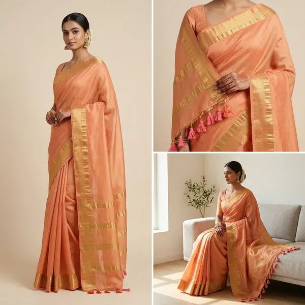 Tissue_Silk_Handloom_Gini_Work_With_Bp_Tassels