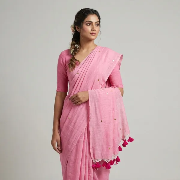Gini_Khadi_Handloom_With_Bp_Tassels