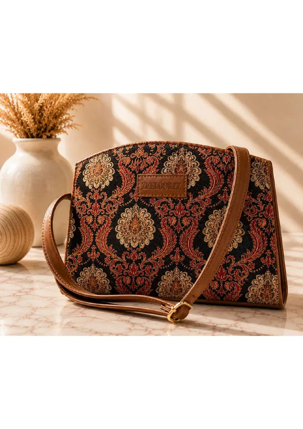 Multicolor_Brocade_Embroidered_Structured_Crossbody_Bag_For_Women