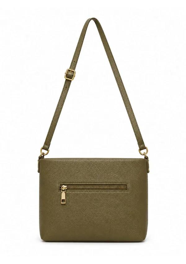 Olive_Green_Pu_Leather_Envelope_Sling_Bag_For_Women