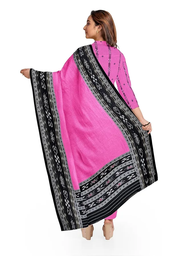 Multicolor_Pure_Cotton_Sambalpuri_Handloom_Dress_Material_With_Dupatta_Bottom_Wear_3_Piece_Set