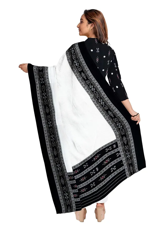 Multicolor_Pure_Cotton_Sambalpuri_Handloom_Dress_Material_With_Dupatta_Bottom_Wear_3_Piece_Set