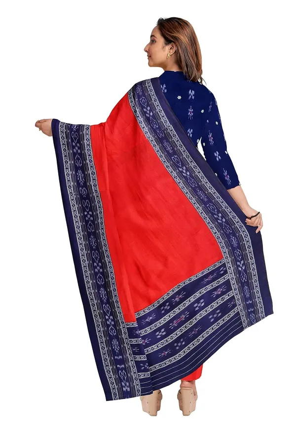 Multicolor_Pure_Cotton_Sambalpuri_Handloom_Dress_Material_With_Dupatta_Bottom_Wear_3_Piece_Set