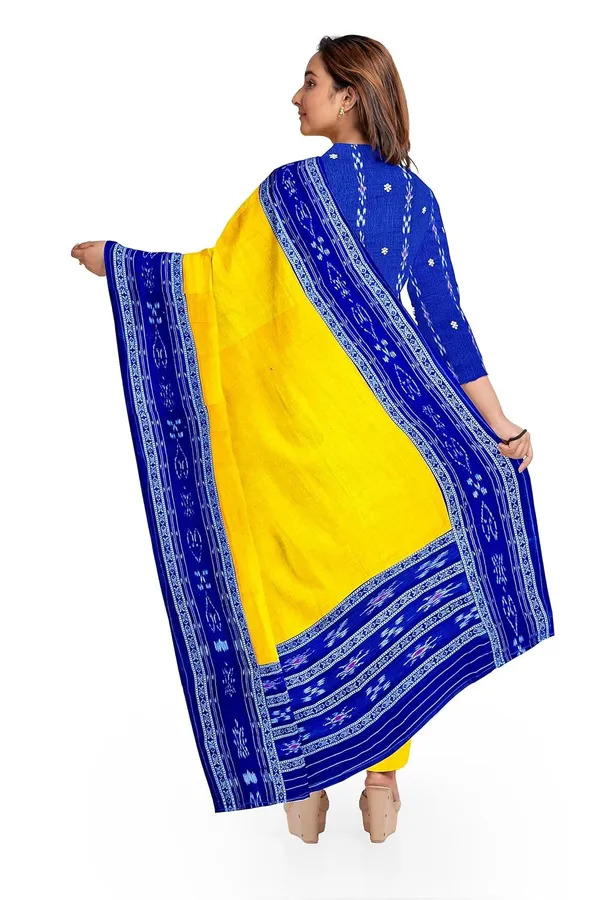 Multicolor_Pure_Cotton_Sambalpuri_Handloom_Dress_Material_With_Dupatta_Bottom_Wear_3_Piece_Set