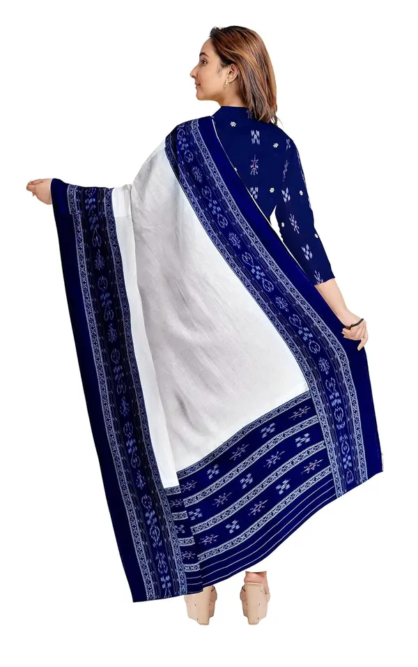 Multicolor_Pure_Cotton_Sambalpuri_Handloom_Dress_Material_With_Dupatta_Bottom_Wear_3_Piece_Set