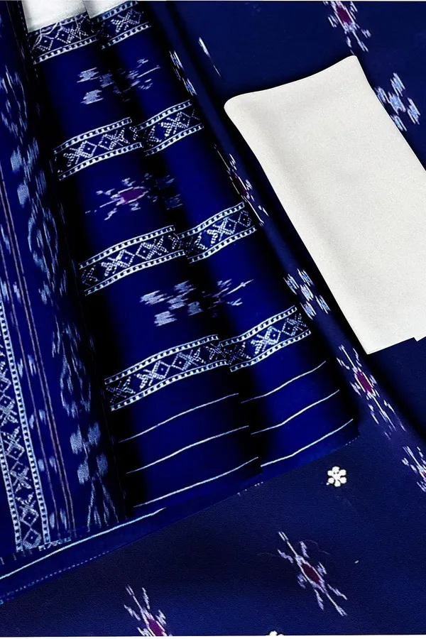Multicolor_Pure_Cotton_Sambalpuri_Handloom_Dress_Material_With_Dupatta_Bottom_Wear_3_Piece_Set