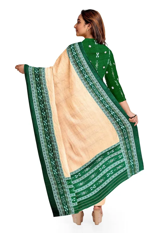 Multicolor_Pure_Cotton_Sambalpuri_Handloom_Dress_Material_With_Dupatta_Bottom_Wear_3_Piece_Set