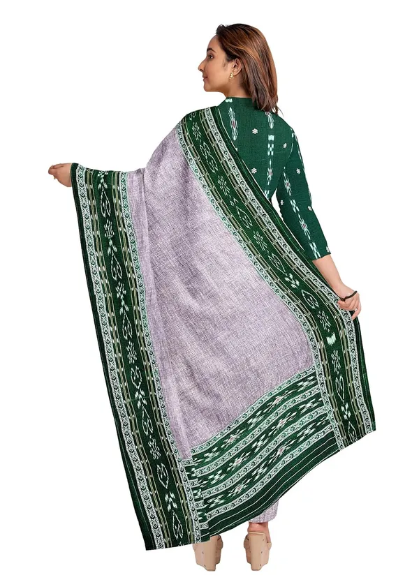 Multicolor_Pure_Cotton_Sambalpuri_Handloom_Dress_Material_With_Dupatta_Bottom_Wear_3_Piece_Set
