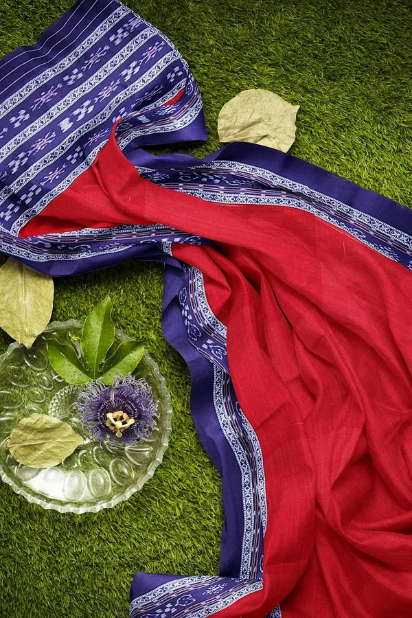 Multicolor_Pure_Cotton_Sambalpuri_Handloom_Dress_Material_With_Dupatta_Bottom_Wear_3_Piece_Set