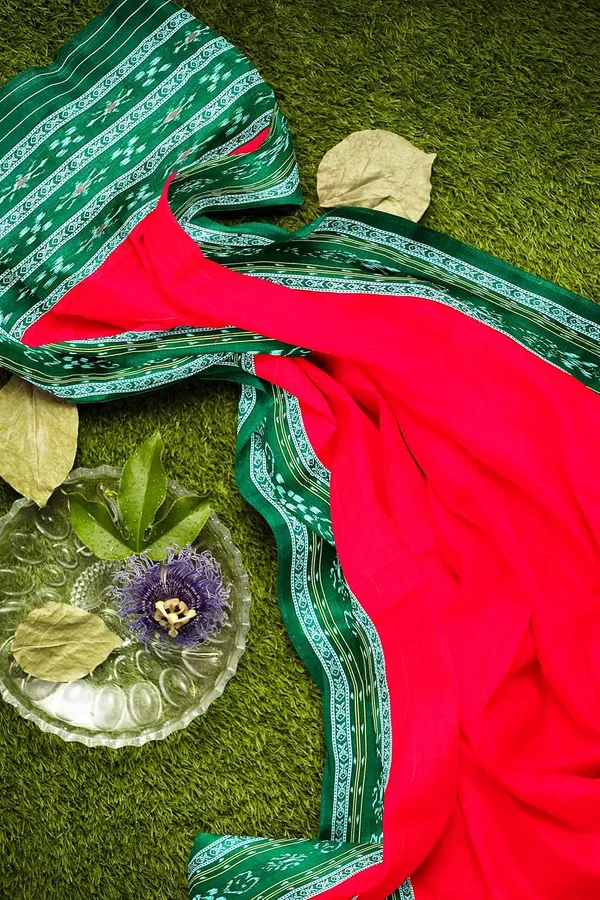 Multicolor_Pure_Cotton_Sambalpuri_Handloom_Dress_Material_With_Dupatta_Bottom_Wear_3_Piece_Set