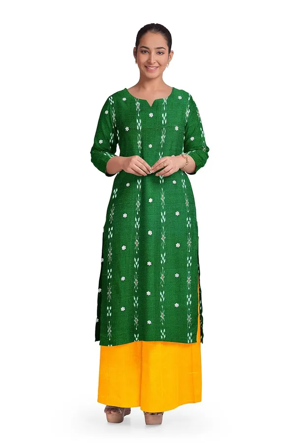 Multicolor_Pure_Cotton_Sambalpuri_Handloom_Dress_Material_With_Dupatta_Bottom_Wear_3_Piece_Set