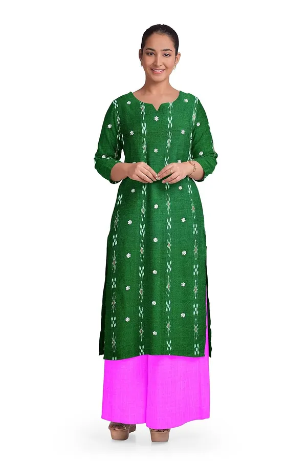 Multicolor_Pure_Cotton_Sambalpuri_Handloom_Dress_Material_With_Dupatta_Bottom_Wear_3_Piece_Set