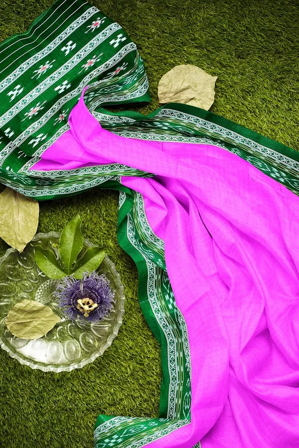 Multicolor_Pure_Cotton_Sambalpuri_Handloom_Dress_Material_With_Dupatta_Bottom_Wear_3_Piece_Set