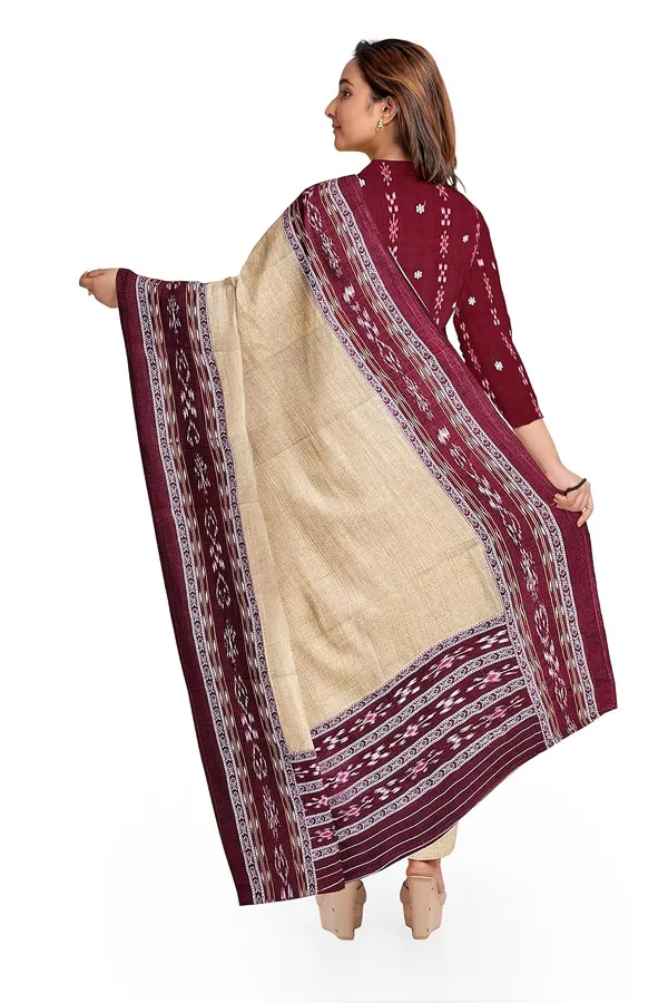 Multicolor_Pure_Cotton_Sambalpuri_Handloom_Dress_Material_With_Dupatta_Bottom_Wear_3_Piece_Set