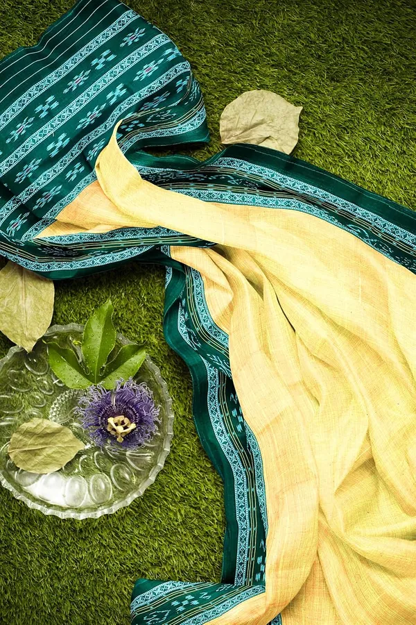 Multicolor_Pure_Cotton_Sambalpuri_Handloom_Dress_Material_With_Dupatta_Bottom_Wear_3_Piece_Set