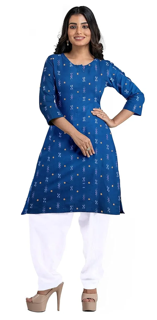 Multicolor_Pure_Cotton_Sambalpuri_Handloom_Dress_Material_With_Dupatta_Bottom_Wear_3_Piece_Set