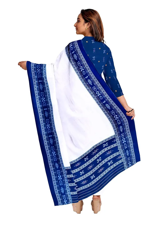 Multicolor_Pure_Cotton_Sambalpuri_Handloom_Dress_Material_With_Dupatta_Bottom_Wear_3_Piece_Set