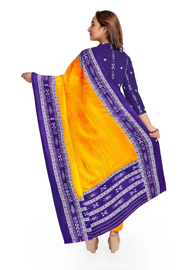 Multicolor_Pure_Cotton_Sambalpuri_Handloom_Dress_Material_With_Dupatta_Bottom_Wear_3_Piece_Set