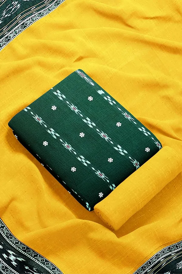 Multicolor_Pure_Cotton_Sambalpuri_Handloom_Dress_Material_With_Dupatta_Bottom_Wear_3_Piece_Set