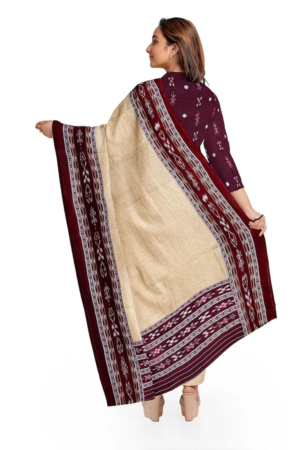 Multicolor_Pure_Cotton_Sambalpuri_Handloom_Dress_Material_With_Dupatta_Bottom_Wear_3_Piece_Set