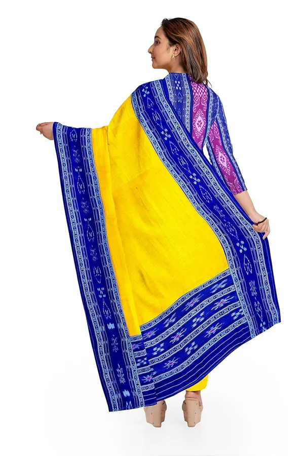 Multicolor_Pure_Cotton_Sambalpuri_Handloom_Dress_Material_With_Dupatta_Bottom_Wear_3_Piece_Set