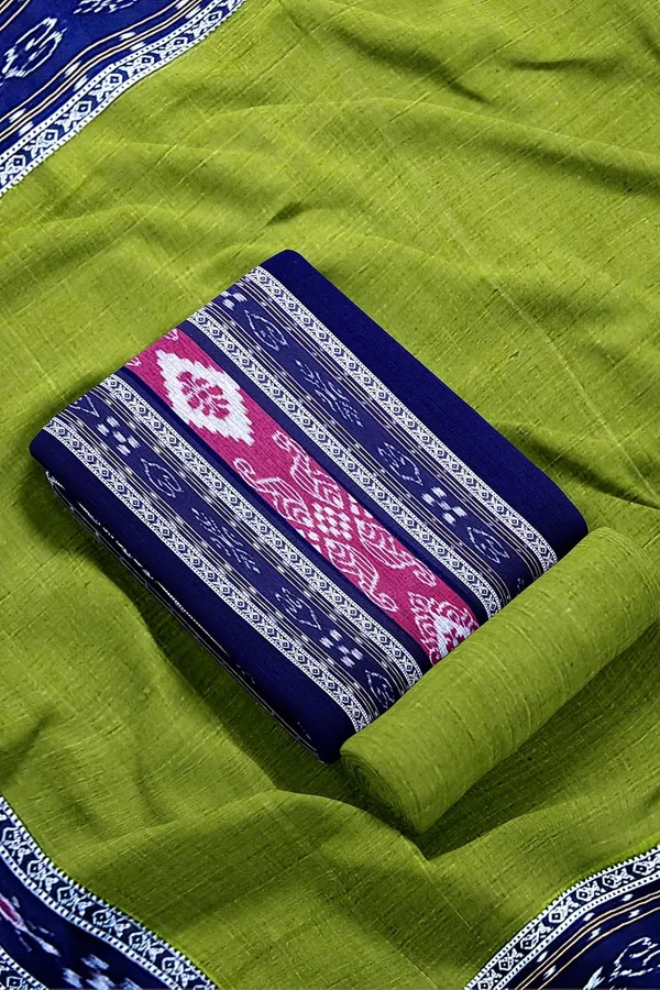 Multicolor_Pure_Cotton_Sambalpuri_Handloom_Dress_Material_With_Dupatta_Bottom_Wear_3_Piece_Set