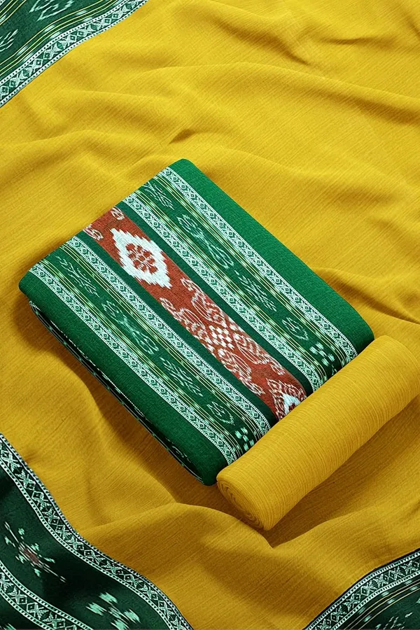Multicolor_Pure_Cotton_Sambalpuri_Handloom_Dress_Material_With_Dupatta_Bottom_Wear_3_Piece_Set